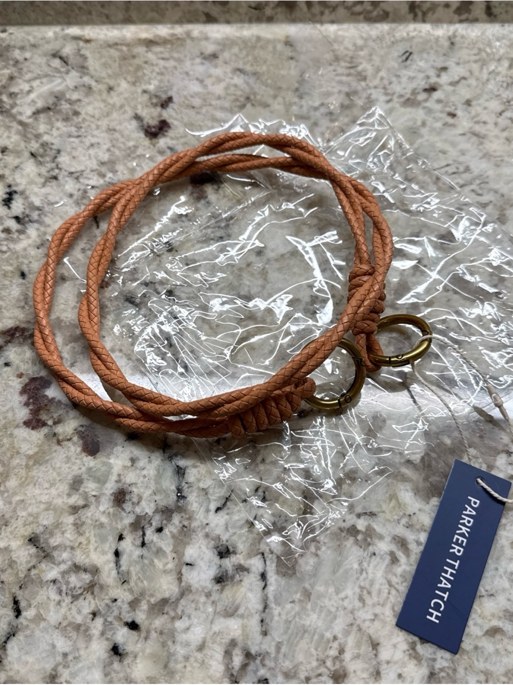 Parker Thatch Light Tan Rope Strap NWT - Picture 5 of 5